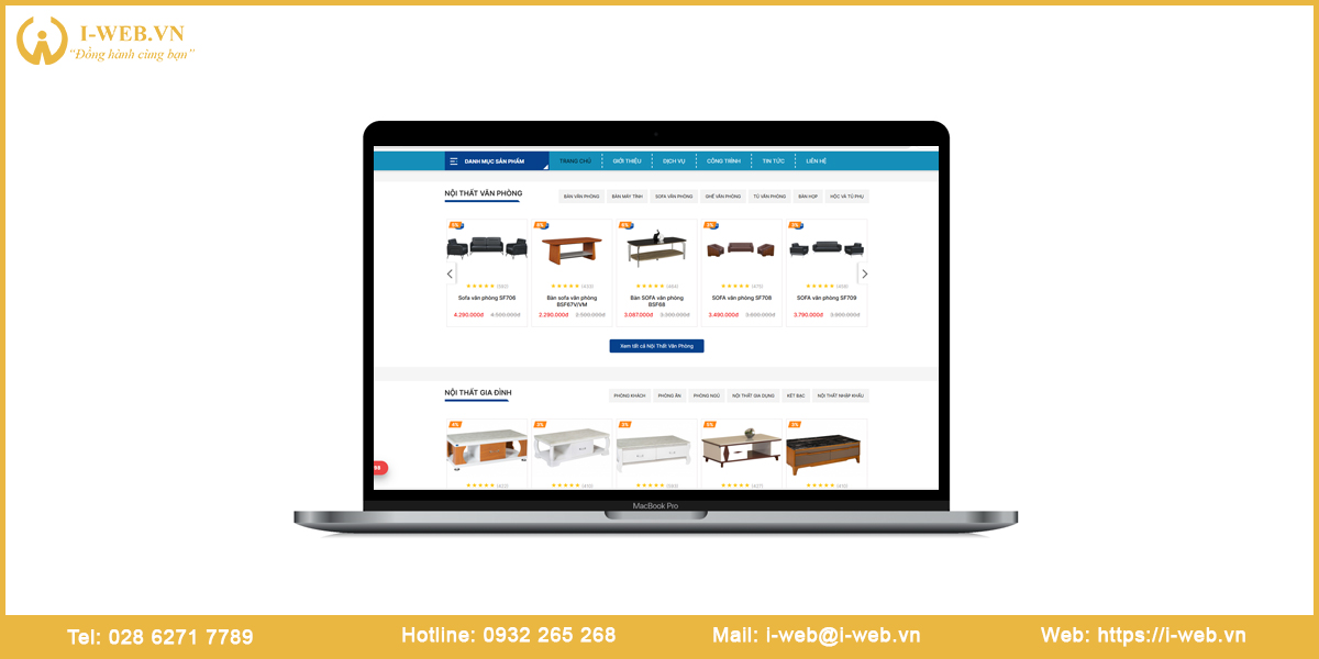 Mẫu website nội thất