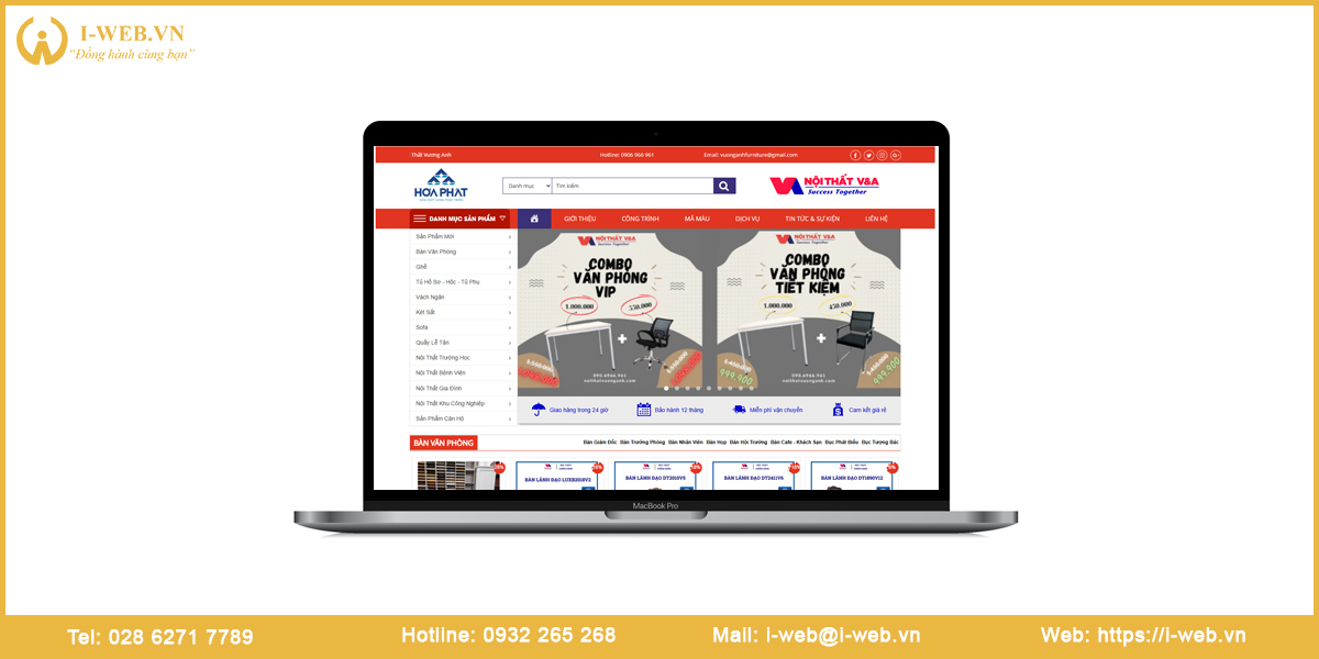 Mẫu website nội thất