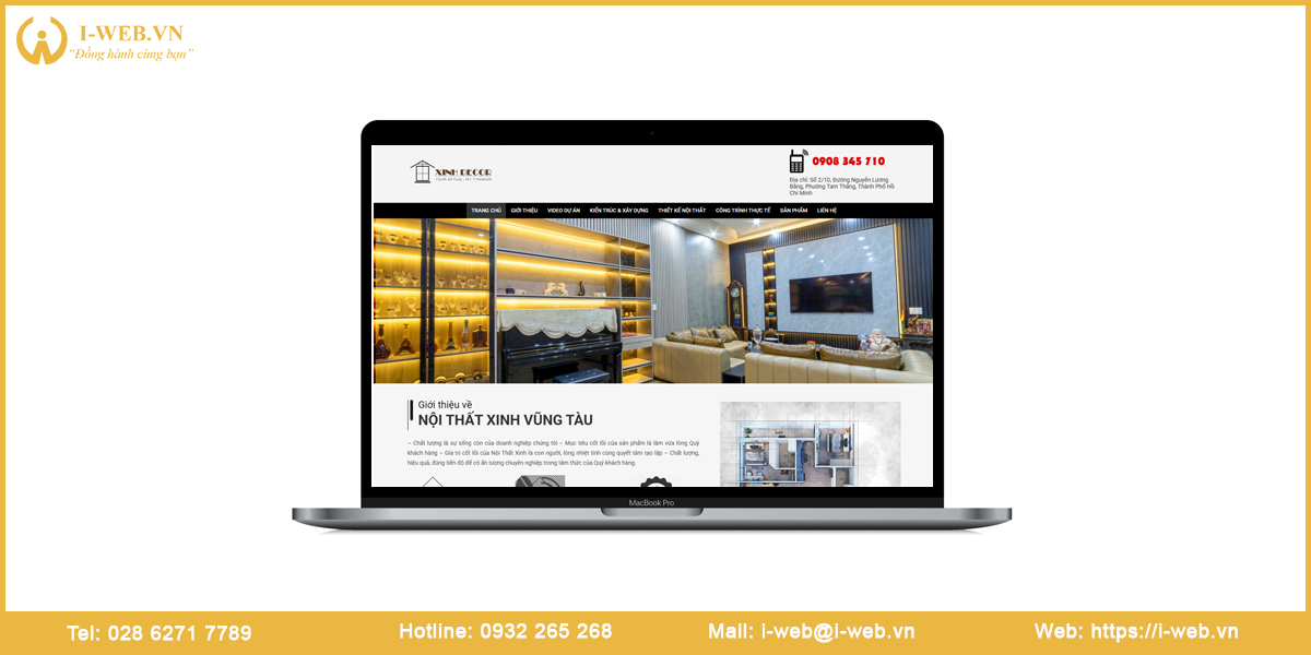 Mẫu website nội thất