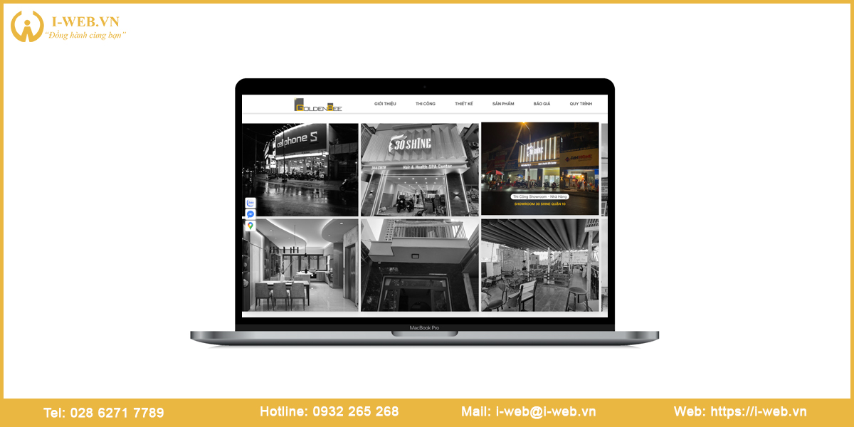 Mẫu website nội thất