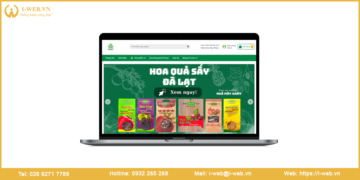Mẫu web nông sản