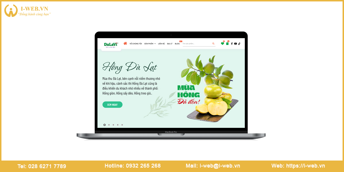 Mẫu web nông sản