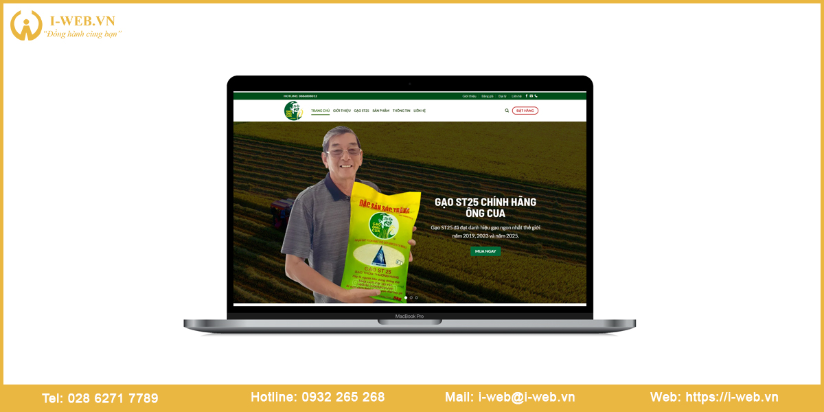Mẫu web nông sản