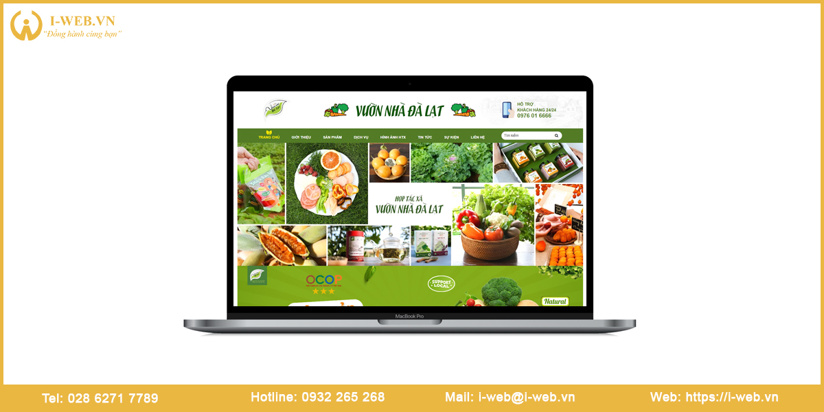 Mẫu web nông sản