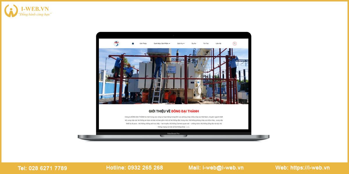 Mẫu thiết kế web thiết bị pccc