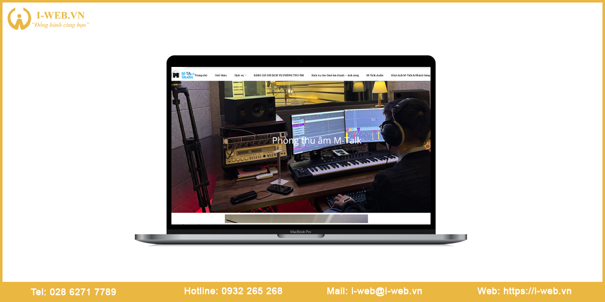 Mẫu web phòng thu âm