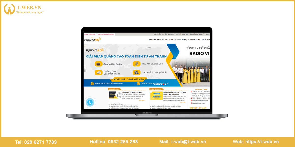 Mẫu web phòng thu âm