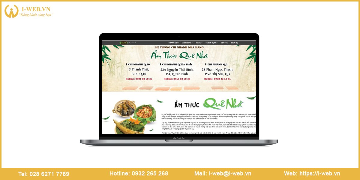 Mẫu website quán ăn