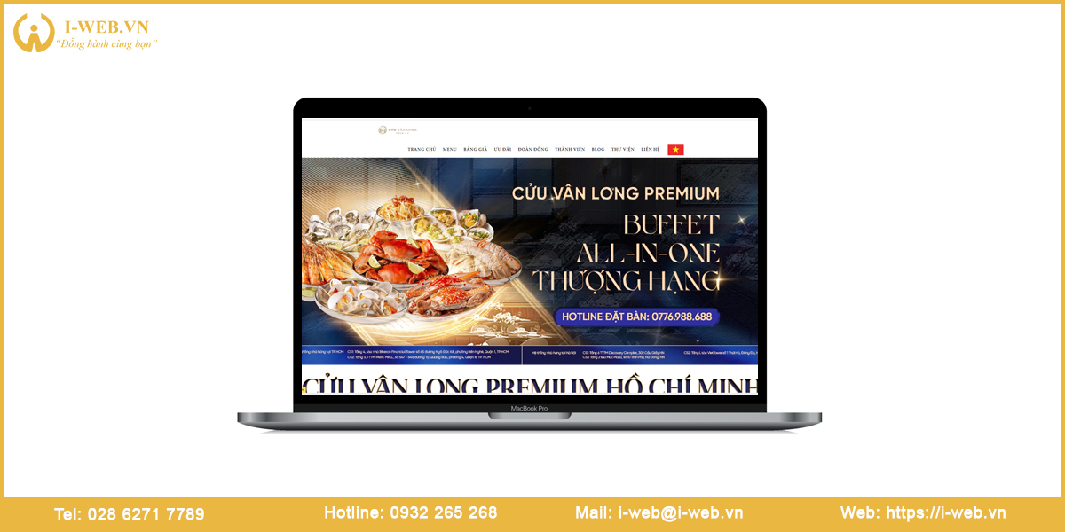 Mẫu website quán ăn