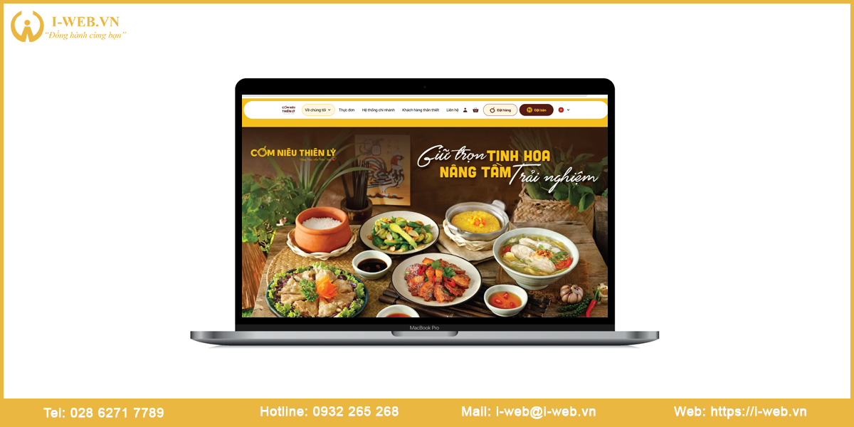 Mẫu website quán ăn