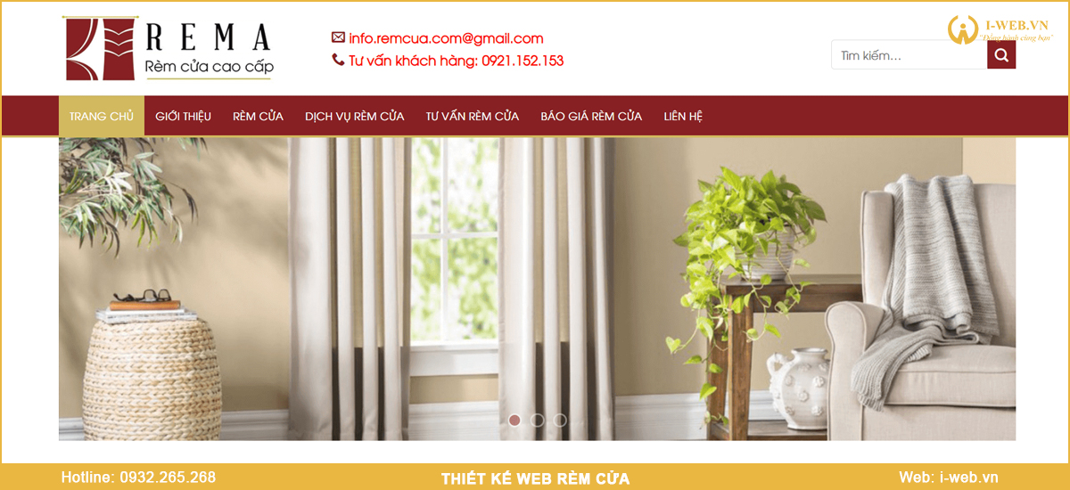 Mẫu web rèm cửa