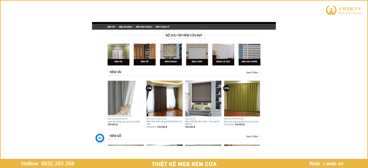 Mẫu web rèm cửa