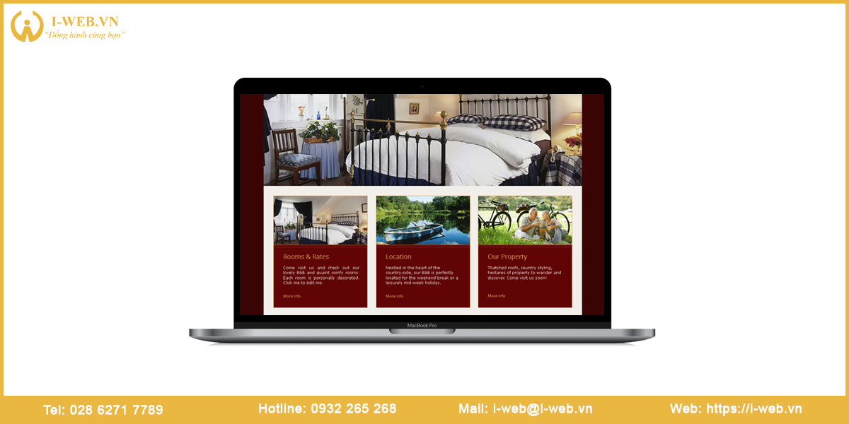 Mẫu thiết kế web resort