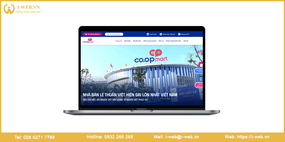 Mẫu website siêu thị