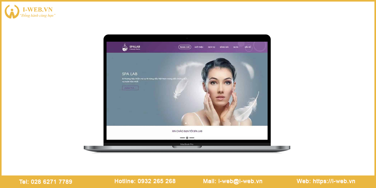 Mẫu website spa
