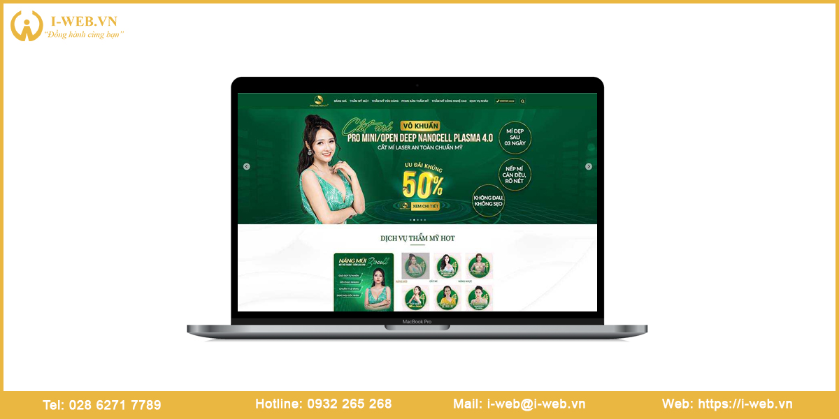 Mẫu website spa