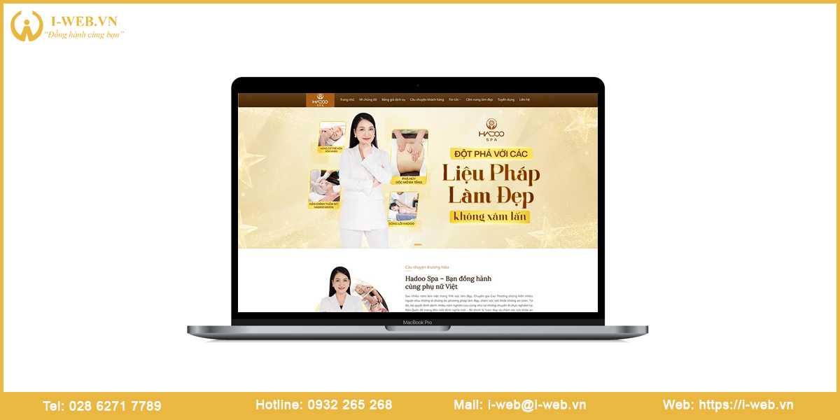 Mẫu website spa