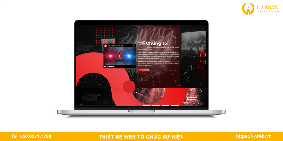 Mẫu web tổ chức sự kiện