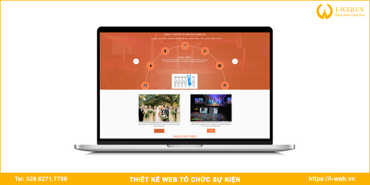 Mẫu web tổ chức sự kiện