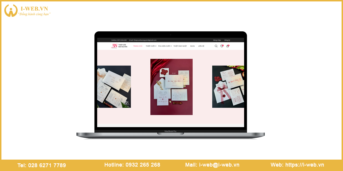 Mẫu website thiệp cưới