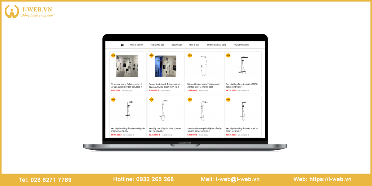 Mẫu website thiết bị vệ sinh