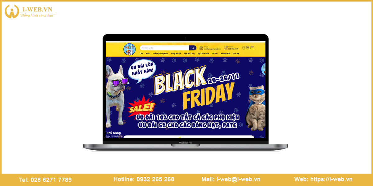 Mẫu web thú cưng