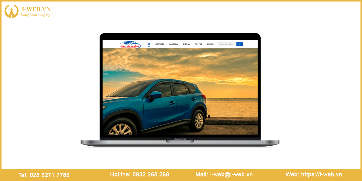 Mẫu thiết kế website thuê xe ô tô