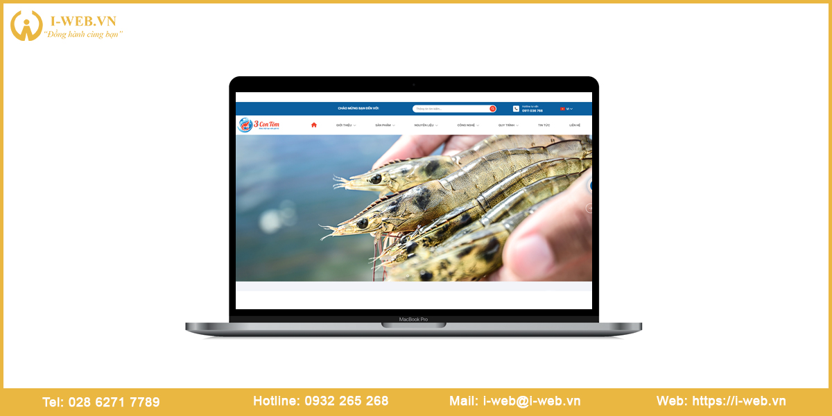Mẫu web thủy sản