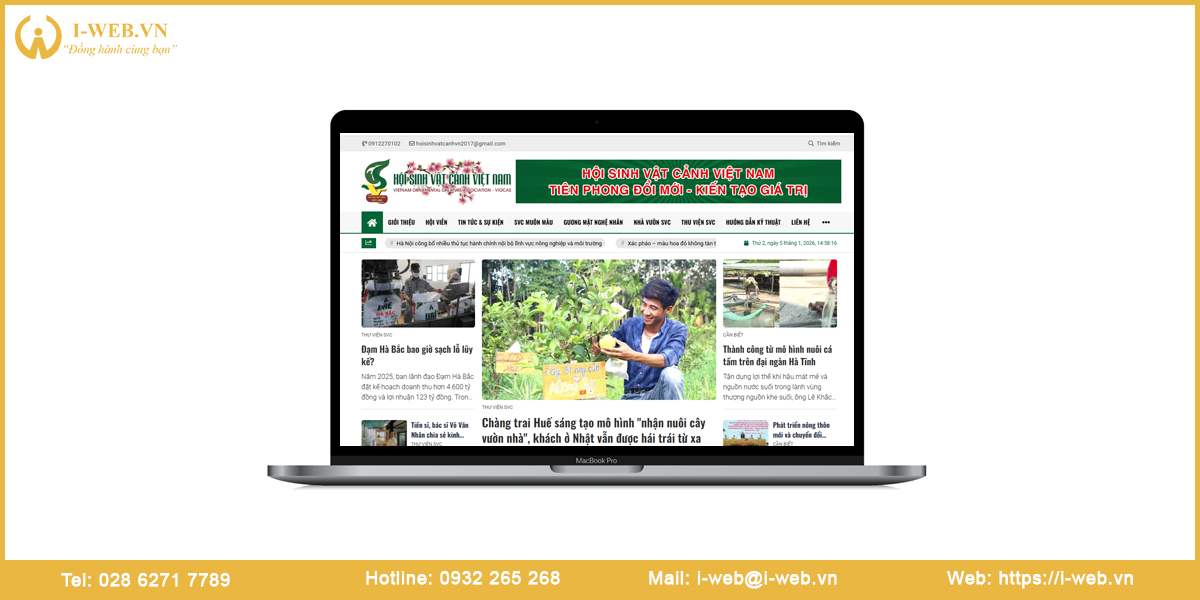 Mẫu web tổ chức hiệp hội