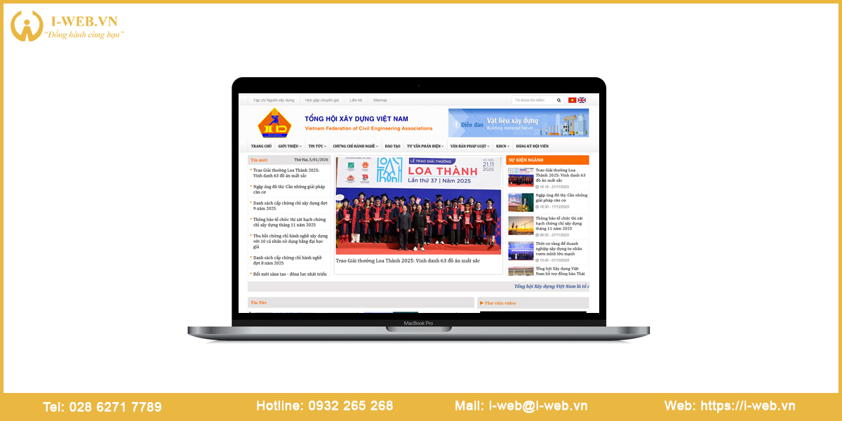 Mẫu web tổ chức hiệp hội