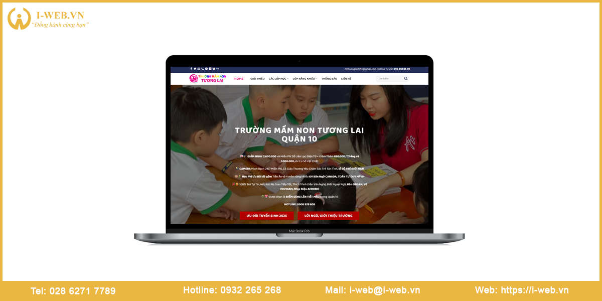 Mẫu web trường mầm non