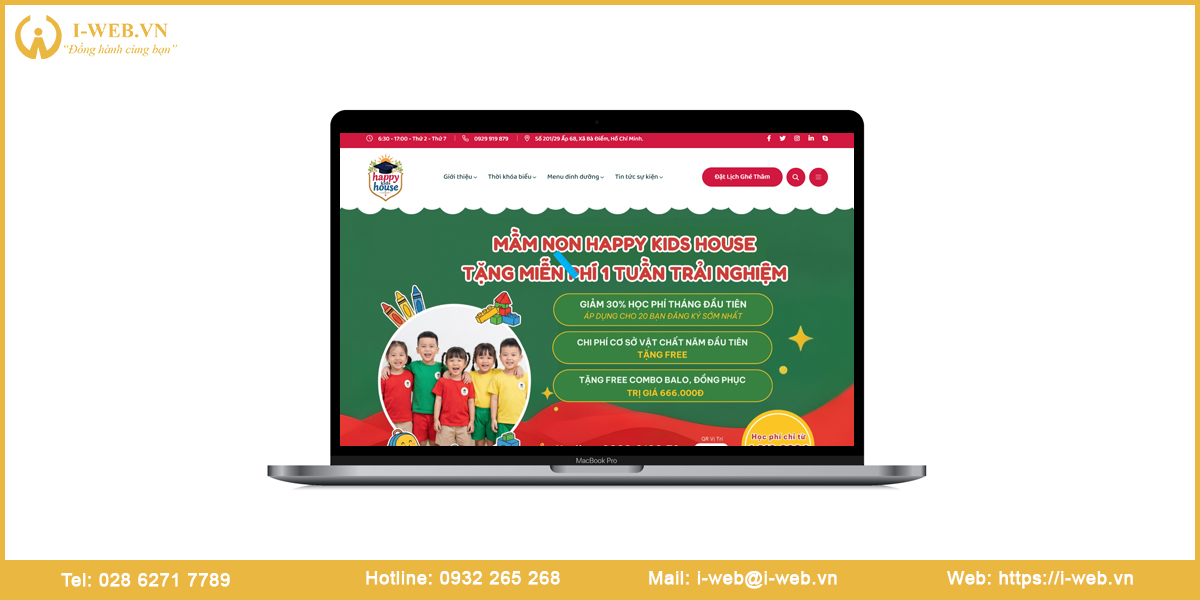 Mẫu web trường mầm non