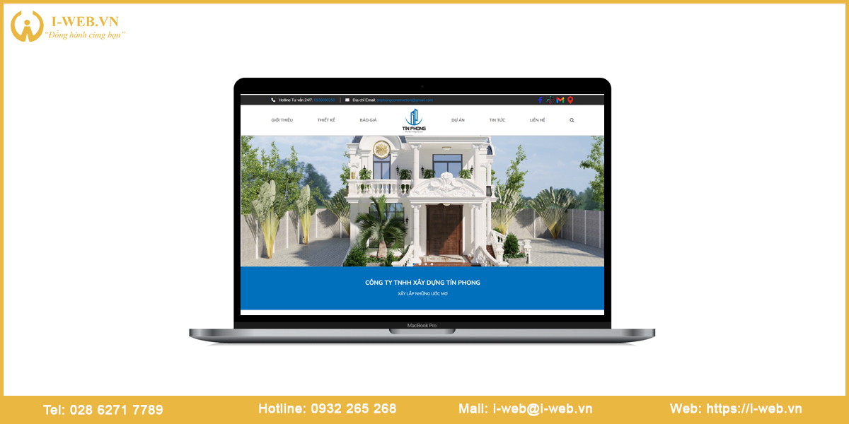 Mẫu thiết kế web xây dựng