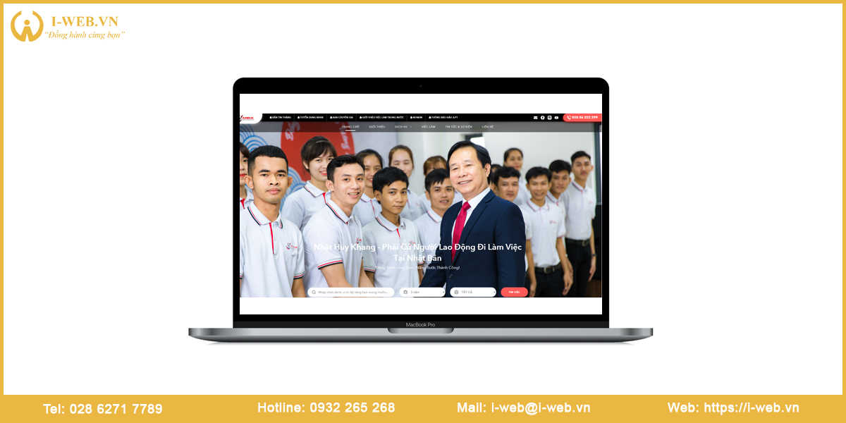 Mẫu website xuất khẩu lao động