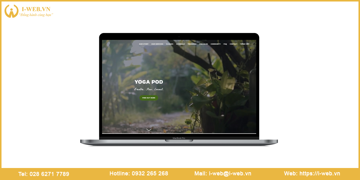 Mẫu website yoga