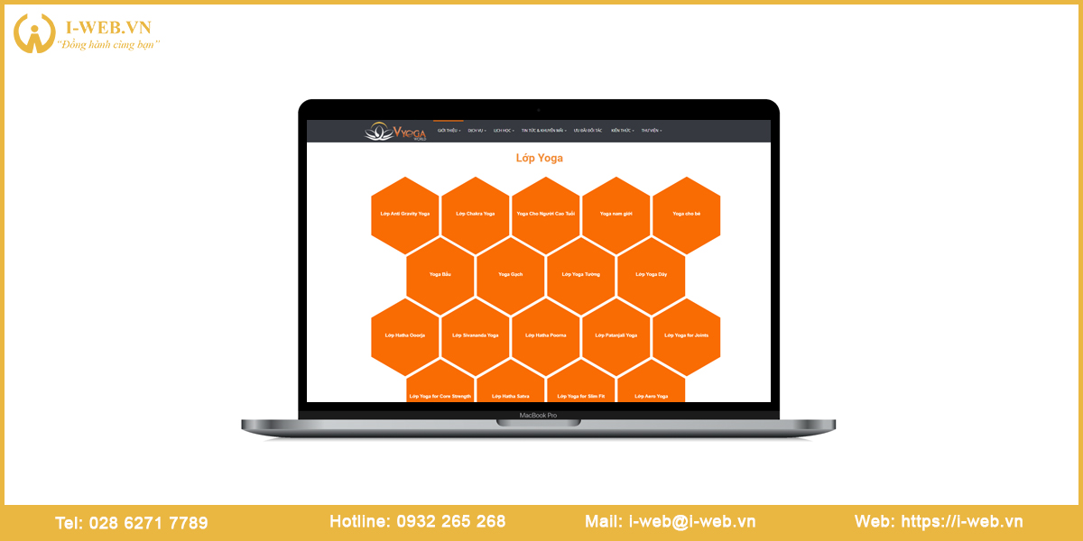 Mẫu website yoga
