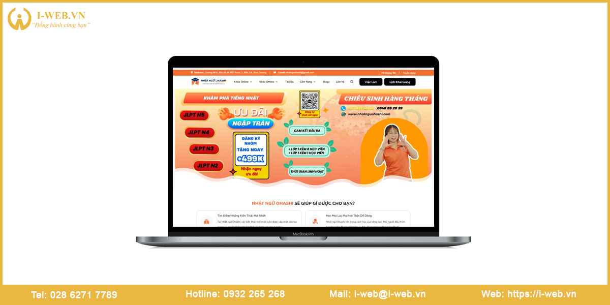 Mẫu web Nhật Ngữ