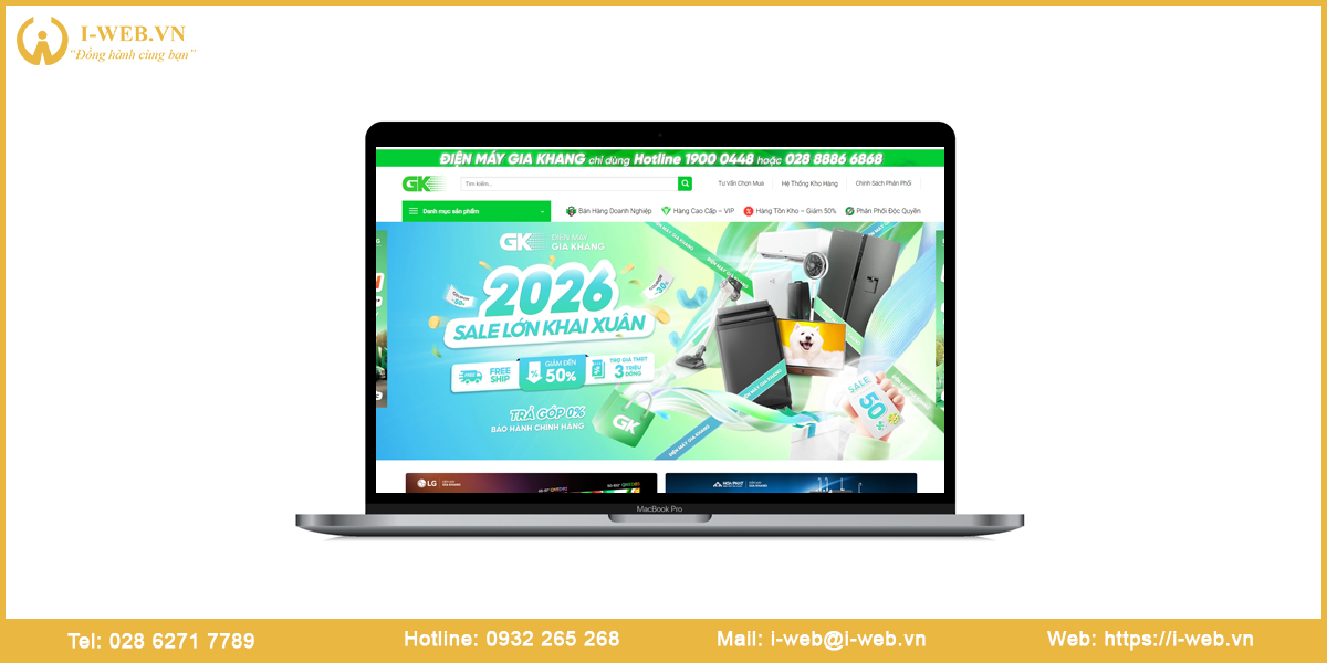 Mẫu web điện máy