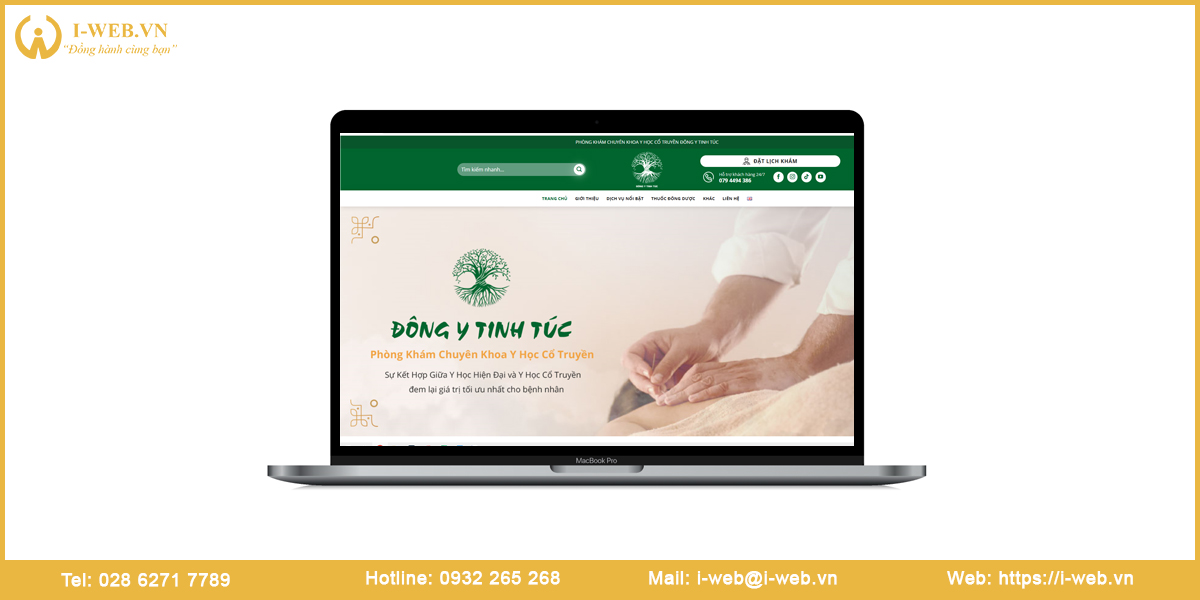 Mẫu website đông y