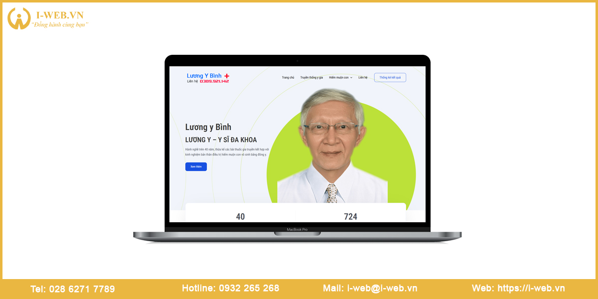 Mẫu website đông y