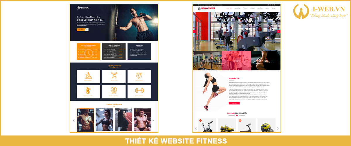 mẫu web fitness