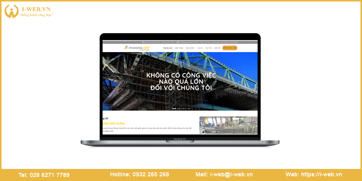 Mẫu web giàn giáo