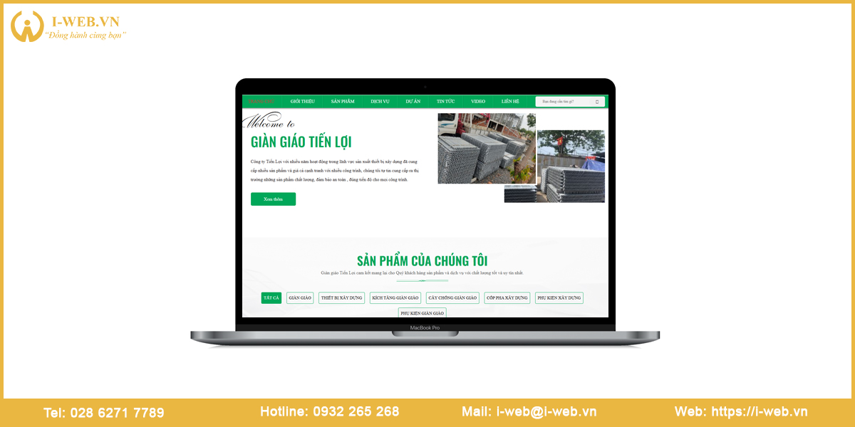 Mẫu web giàn giáo