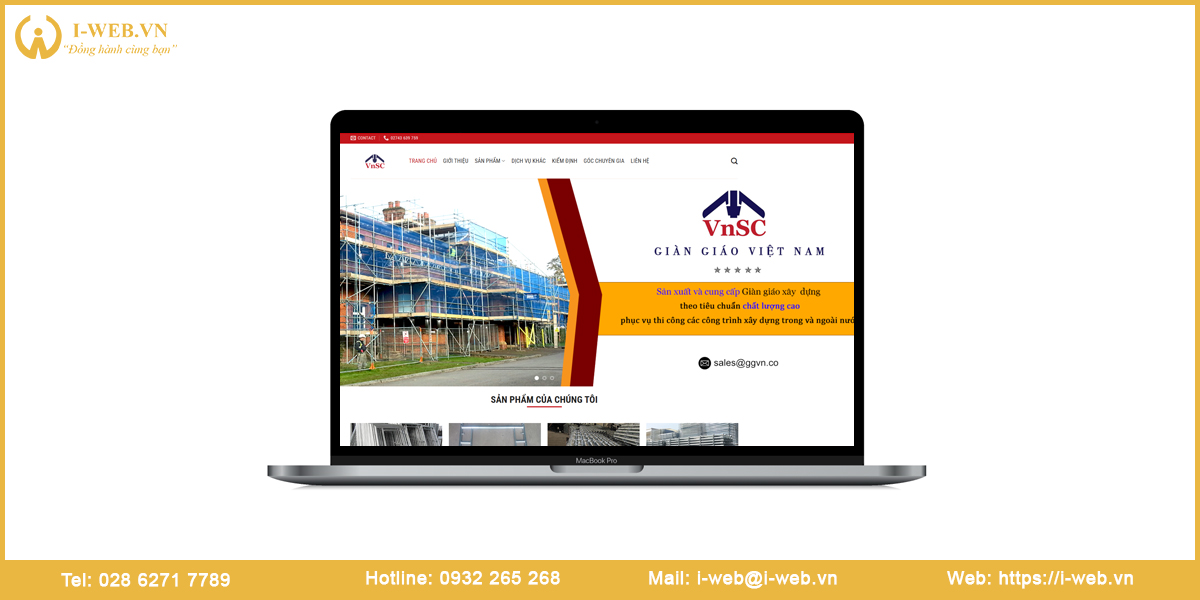 Mẫu web giàn giáo