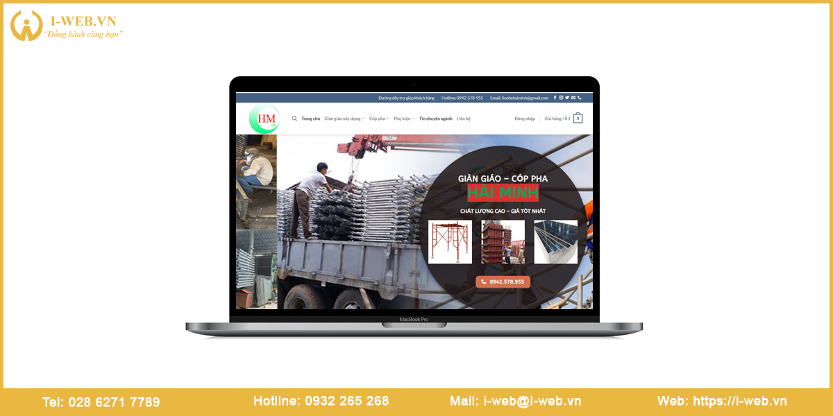 Mẫu web giàn giáo