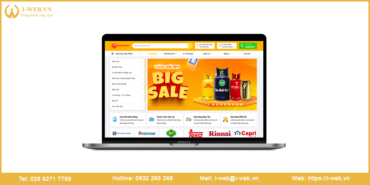 Mẫu thiết kế website Gò Vấp