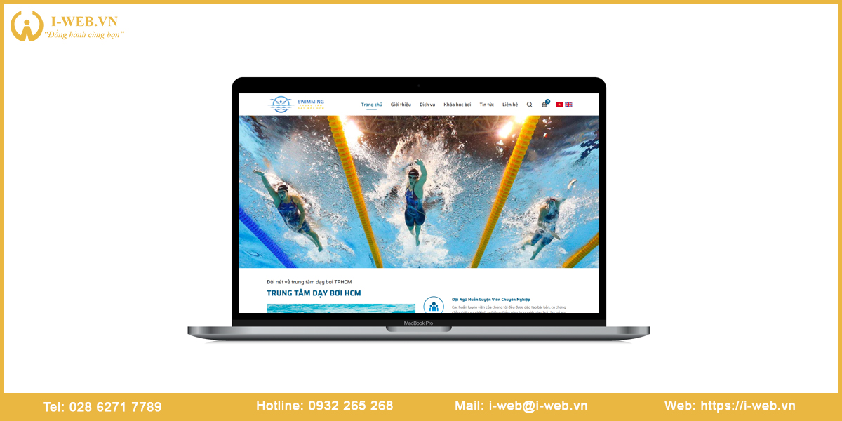Mẫu website hồ bơi