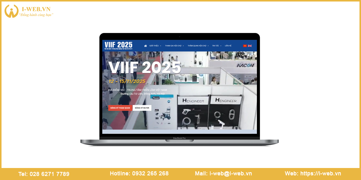 Mẫu website hội chợ