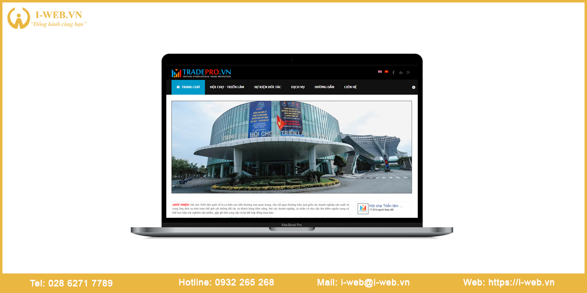 Mẫu website hội chợ
