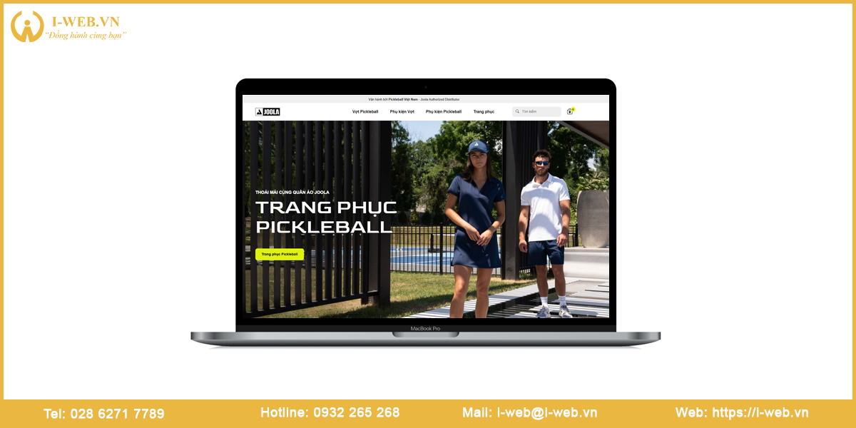 Mẫu website pickleball